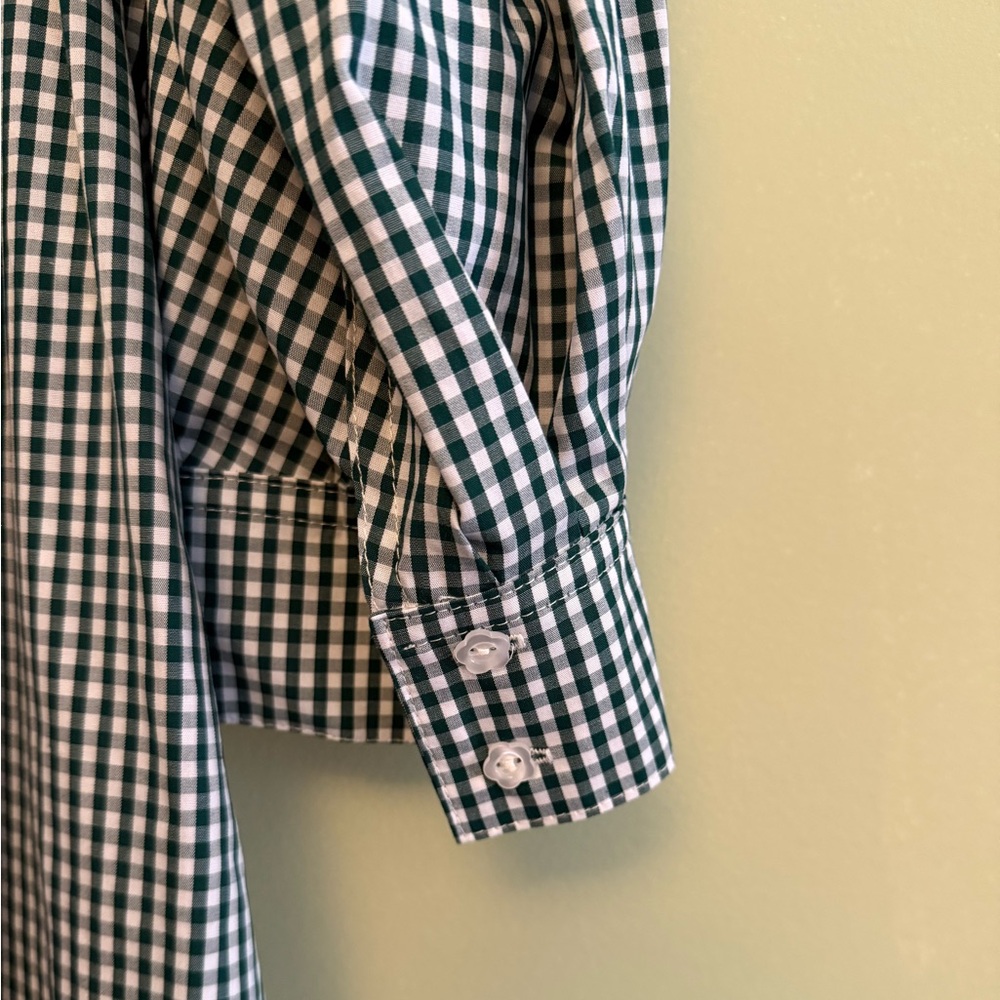 Loeffler Randall green gingham puff sleeve maxi dress - Picture 7 of 7